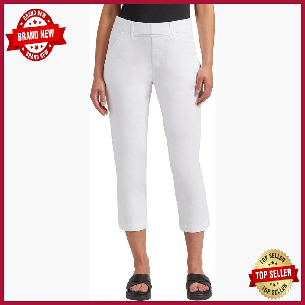 Petite Mid Rise Capri Pants, Cotton Blend Pull-On, 22" Inseam
